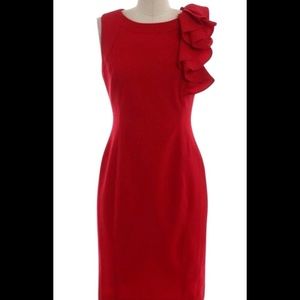 Calvin Klein- Red Cocktail Dress-Size 4
